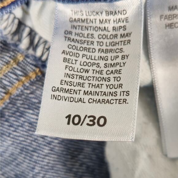 Lucky Brand Jeans Womens Size 10/30 Midrise Boyfriend Sienna Distressed - Picture 12 of 16